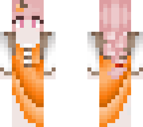 orange dress