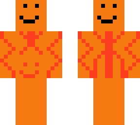 orange man (glow in the dark tatoos)