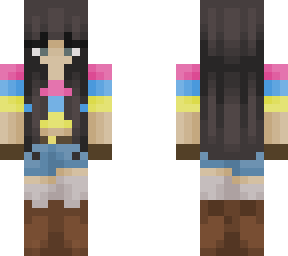 pan black hair girl