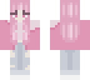 pink hair girl<3