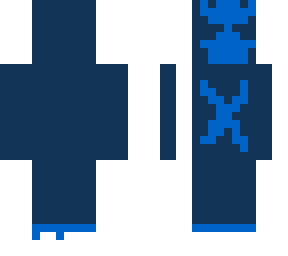 blue x