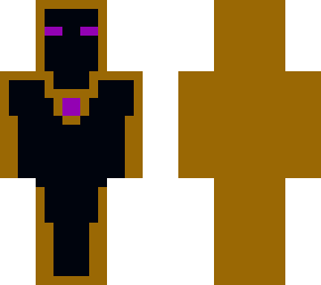 enderman with golden clothes