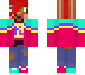 kat's fite club outfit (or just a very normal colorful outfit, your choice)