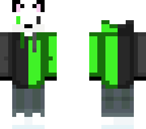 mystic green arctic fox with headphones