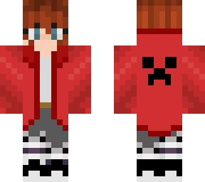 red hoodie