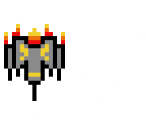 yellow spaceship - non detailed