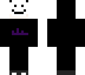 black and a mask