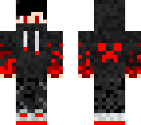 black and red
