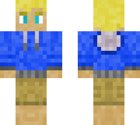 blue hoodie