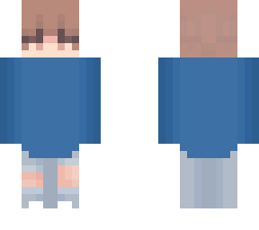 boy skin blue hoodie