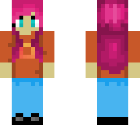 pink hair girl