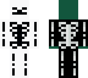 black skeleton skin