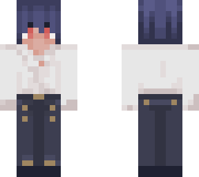 blue haired boy