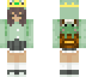 cute frog backpack girl