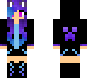 girl with hoodie up