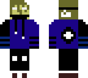 herobrine with blue hoodie