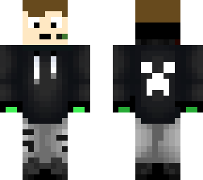 me in a creeper hoodie