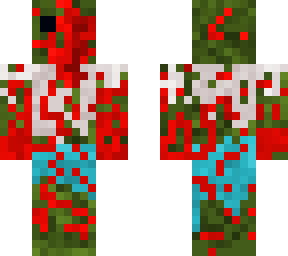 blood splattered zombie