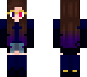 dark blue gamer girl