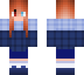 girl with cute blue shirt
