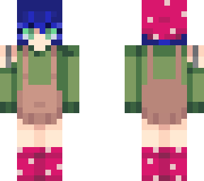 mushroom girl blue hair