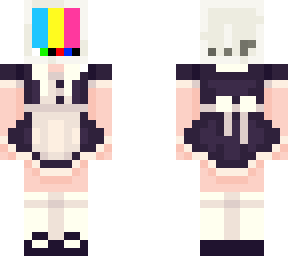 pan tv head maid dress