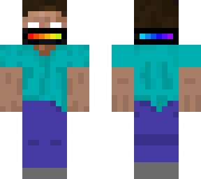 rainbow masked herobrine