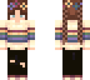 grakky with vintage sweater and flower crown