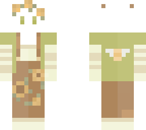 sunflower overalls with bee on shirt, antlers, and cat ears {unfinished}
