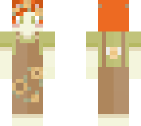 sunflower overalls with bee on shirt, antlers, and cat ears {unfinished}