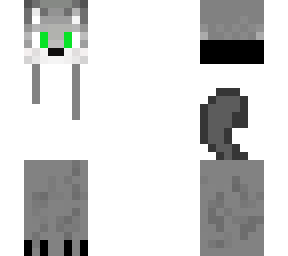 white hoodie wolf