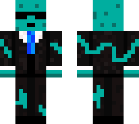 blue suit