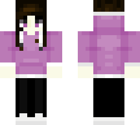 i made my sister a minecraft skin