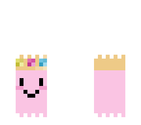 little pac-man ghost with a crown