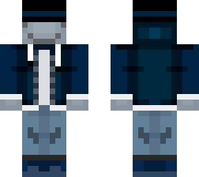 my skin blue and black with hat fixed and bigger hat