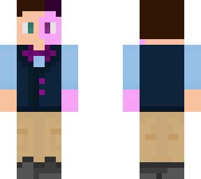 personal skin vest and bow tie