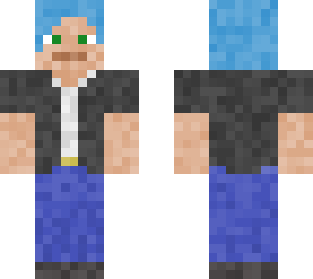casual blue hair