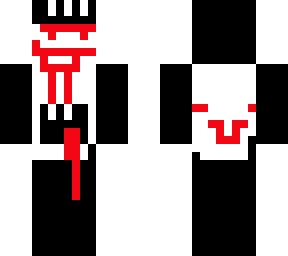 edit of my first ever minecraft skin! (but evil)