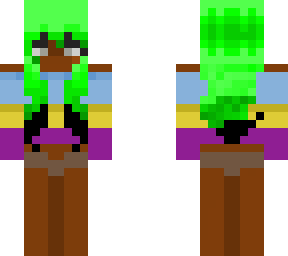 green hair girl