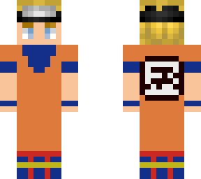 naruto uzumaki but in goku outfit