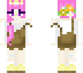 pink flower princess girl