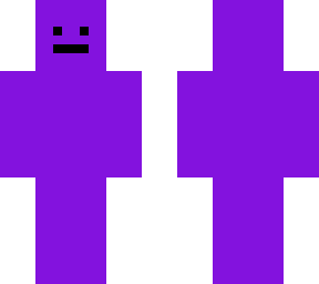 solid purple with face