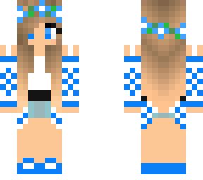 blue girl