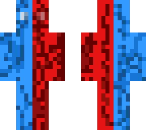 fixed under the red arm