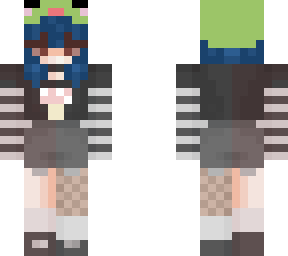 not my skin, just made the hair blue
