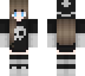 skull emo girl