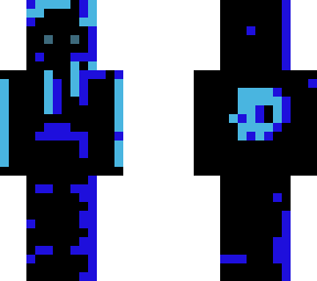 blue glitch skin