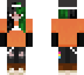 cool skater with pan flag