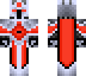 cyan and red knight