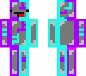 neon colored futuristic skeppy